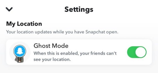 Modo fantasma de Snapchat