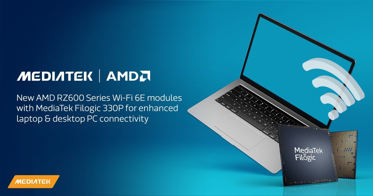 AMD y MediaTek presentan la serie AMD RZ600 de módulos Wi-Fi 6E