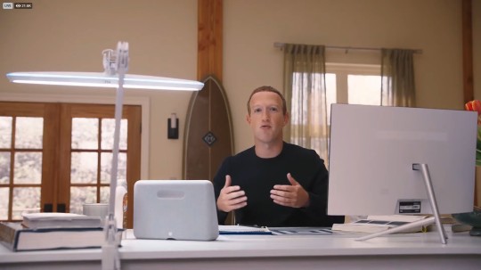 Presentación de Mark Zuckerberg sobre la expansión de Horizon, el metaverso de realidad virtual de Facebook (Imagen: Facebook Connect)